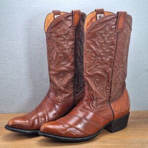 revolver | Shoes | Revolver Mens Grey Leather Cowboy Boots  display picture 1